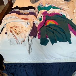 Various girls size 6 long sleeve tops(9 in a batch)